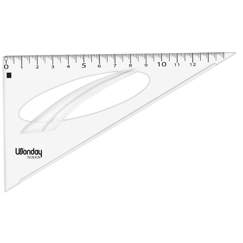 SET WONDAY DOUBLE DECIMETRE EQUERRE RAPPORTEUR INCASSABLES - 10